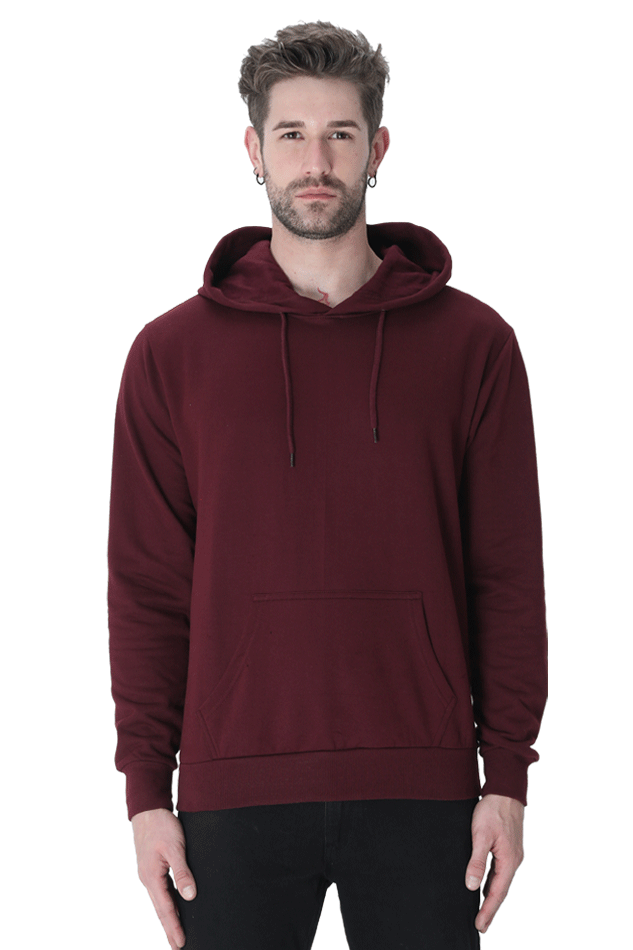 TrendyTreasurrs Men's Plain Hoodie – Effortlessly Cool, All-Day Comfort