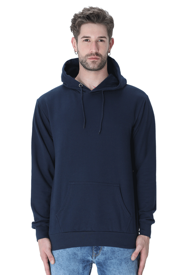 TrendyTreasurrs Men's Plain Hoodie – Effortlessly Cool, All-Day Comfort