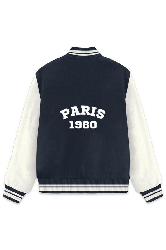 TrendyTreasurrs Varsity Jacket – Paris 1980 Edition