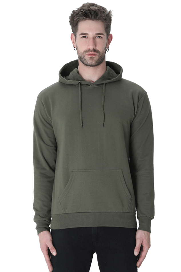 TrendyTreasurrs Men's Plain Hoodie – Effortlessly Cool, All-Day Comfort