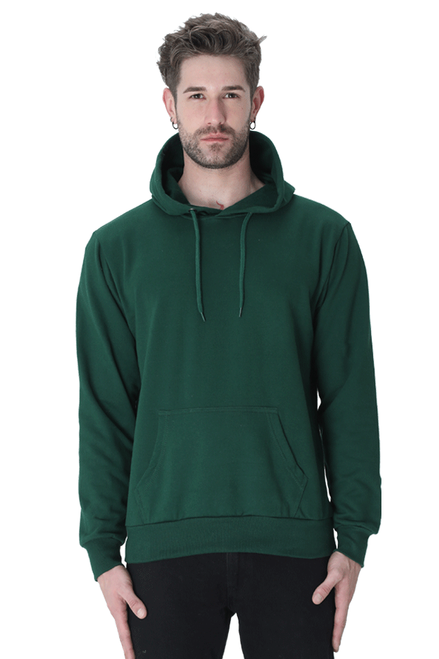 TrendyTreasurrs Men's Plain Hoodie – Effortlessly Cool, All-Day Comfort